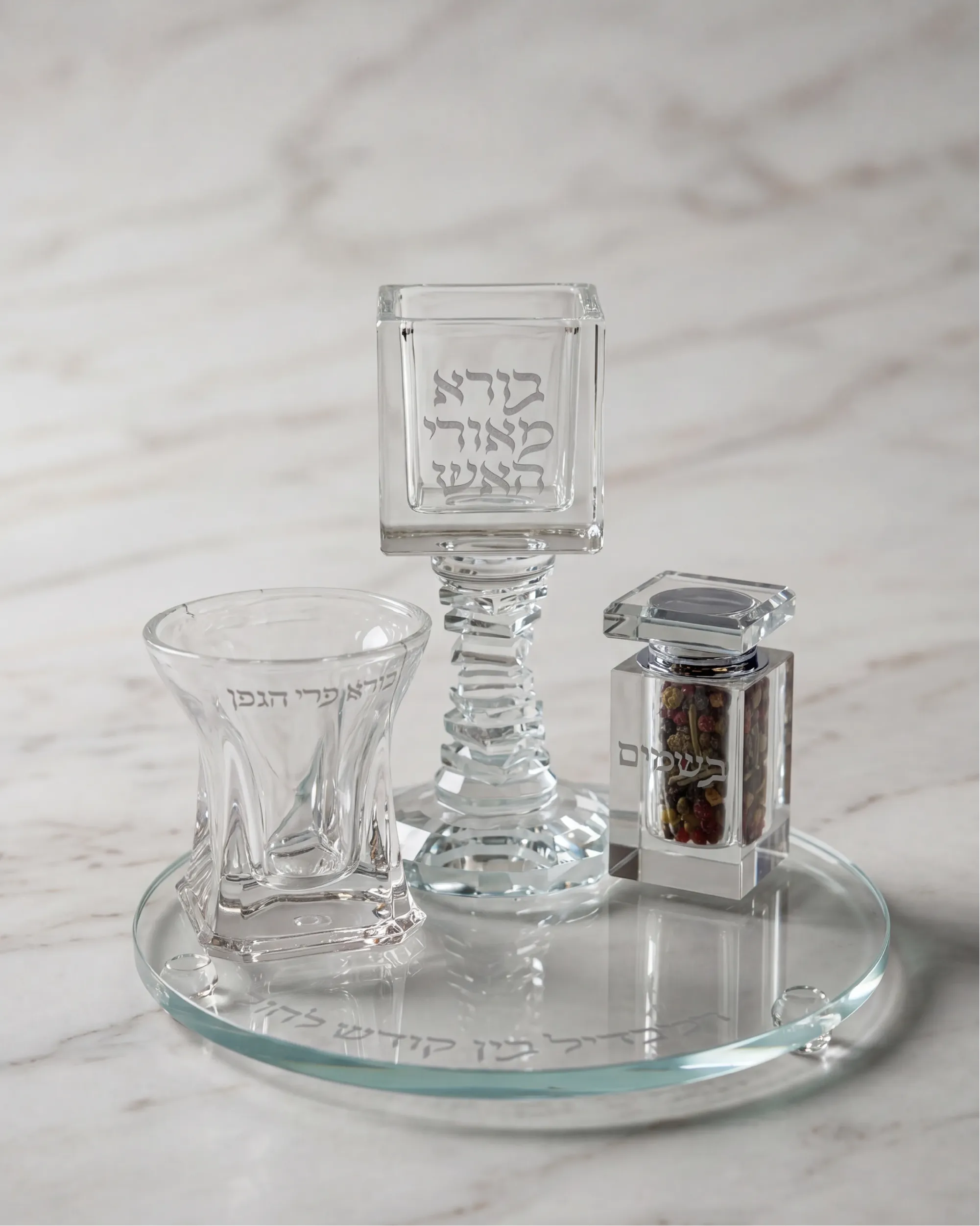 סדר הבדלה מזכוכית קריסטל